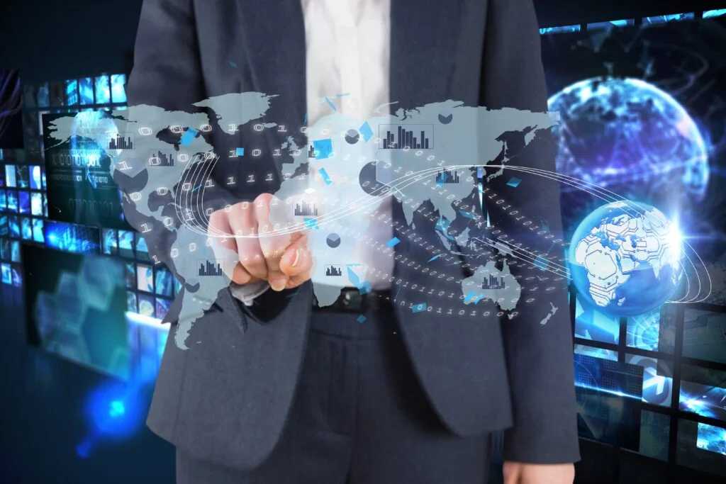 Man playing virtual reality map 1024x683 1