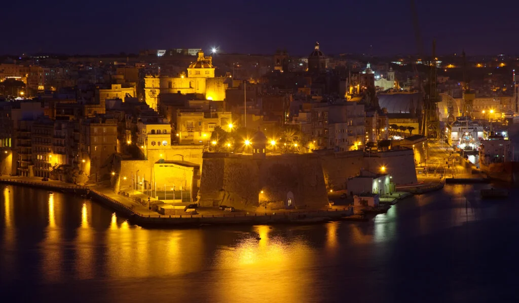 Night view senglea from valetta 1024x597 1